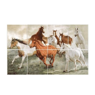 กระเบื้องผนังภาพชุด 8X10 นิ้ว มองโกล น้ำตาล WALL TILE SERIES ARTE MONGOLIAN HORSES 8X10CM BROWN กระเบื้องผนัง ARTE รุ่น