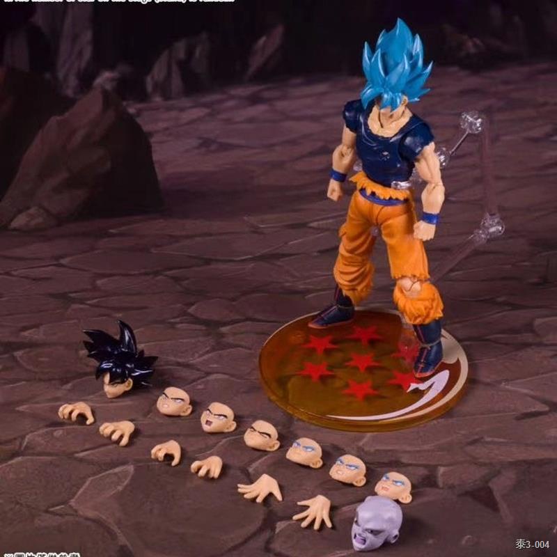 №◐❖Dragon Ball Demoniacal Fit SHF Blue Fighter Super Saiyan God Anime Zamasu Goku Vegetto Action Figure Brinquedos Toy M