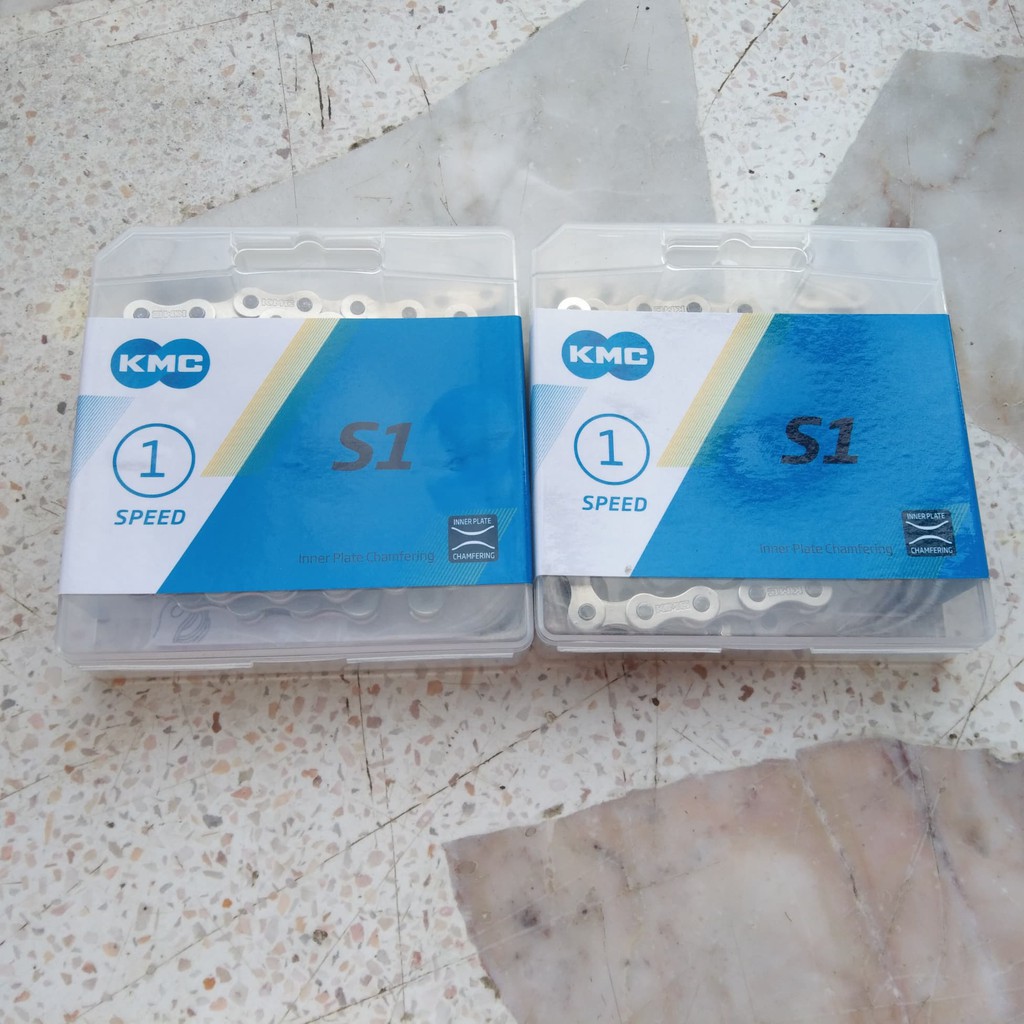 โซ่ 1 speed KMC  มีปลดเร็ว snap onส่งจากไทย