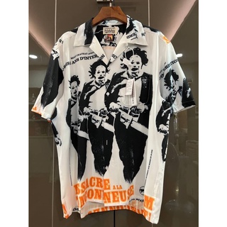 WACKO MARIA X THE TEXAS CHAINSAW MASSACRE TRONCONNEUSE SHORTSLEEVE HAWAIIAN SHIRT เสื้อเชิ้ตแขนสั้น แบรนด์แวคโค มาเรีย
