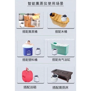 usboon หม้อต้มตู้อบสมุนไพร อุปกรณ์ครบเซต หม้อต้มตู้อบซาวน่า ความจุ 2.0ลิตร หม้ออบไอน้ำ