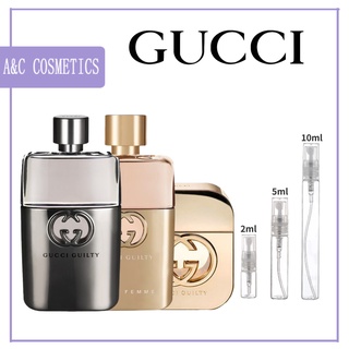 แท้💯%【🚛จัดส่งที่รวดเร็ว】 Gucci Guilty Pour Homme EDT &amp; Guilty EDT/EDP 5ml/10ml