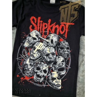 NTS 289 Slip knot เสื้อยืด เสื้อวง สกรีนลายอย่างดี Silk Screen ผ้าหนานุ่ม ไม่หดไม่ย้วย มาตราฐาน NTS แบรนด์ S M L XL XXL