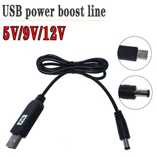 Dc 5V To Dc 5V 9V 12V Usb Power Boost Line Step Up อะแดปเตอร์แปลงสายเคเบิ้ล Usb 2 . 1X5 . 5 มม. Male เชื่อมต่อแปลงสายเคเบิ้ล