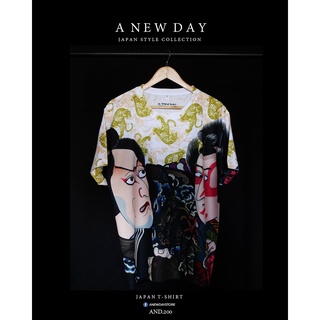 A NEW DAY 200 เสื้อยืดสไตล์ญี่ปุ่น Japan Tattoo ลาย โชกุน Shogun Sensei