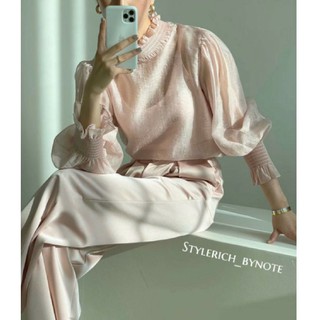 New Crystal korea topสวยมากคร่ารุ่นนี้ละมุนมากบอกเลยสวยปั้วอกได้ถึง 40"4 สี  ม่วงอ่อน  ครีม  เขียวมิ้นท์  ชมพูพีช