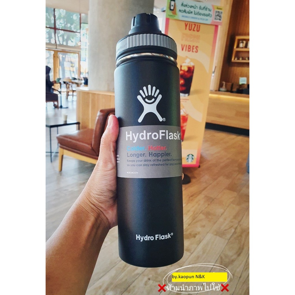 ขวดน้ำ HYDRO FLASK 22oz. พร้อมหูจับ มีช่องดื่มน้ำในตัวลดการสัมผัส เก็บความเย็นได้นาน24ชม.