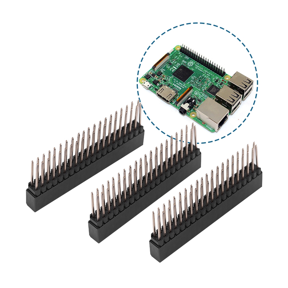 Extra Pi Raspberry Tall 2 2 Pins 3pcs Female 54m for Row Dual Pin 20 x ...