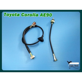 TOYOTA COROLLA AE90 year 1987-1992 SHORT &amp;LONG SPEEDOMETER CABLE SET  // ชุดสายไมล์ รถยนต์ สั้นและยาว โตโยต้า