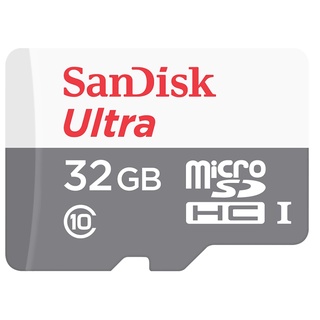 32 GB MICRO SD CARD (ไมโครเอสดีการ์ด) SANDISK ULTRA SDHC CLASS 10 (SDSQUNR-032G-GN3MN)