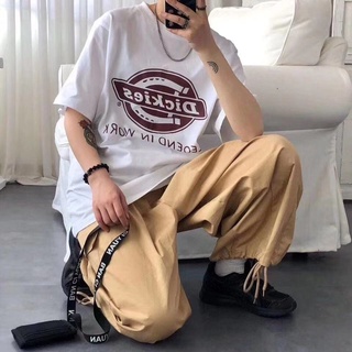 เสื้อยืดแขนสั้นลําลอง พิมพ์ลาย Dickies เข้ากับทุกการแต่งกาย แฟชั่นคู่รัก สําหรับผู้ชาย