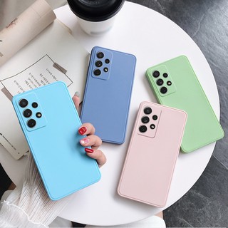 Soft Silicone Phone Case For Samsung S21 Plus NOTE10 NOTE20 Ultra NOTE 8 9 A72 Straight Cube Edge Cover