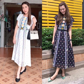 👗Pfashion [ส่งไว!!🚛] P3409 Maxxi Dress สไตล์พิมพ์ลายดอก Maxi Dress in floral print style