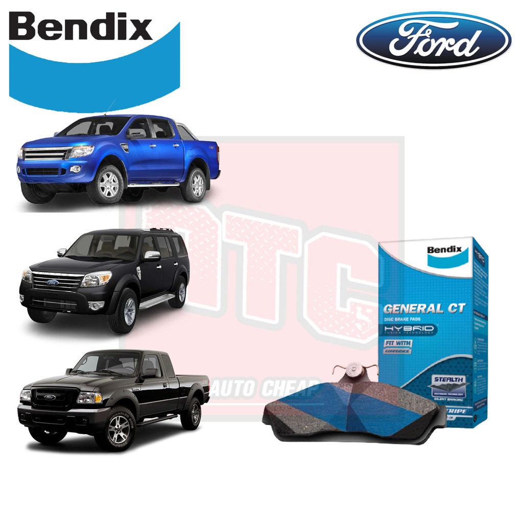 Bendix ผ้าเบรค ford ranger everest ฟอร์ด แรนเจอร์ เอเวอร์เรส General CT