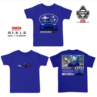 เสื้อยืด SUBARU IMPREZA STI WRX WRC FV สําหรับเด็ก ยานยนต์