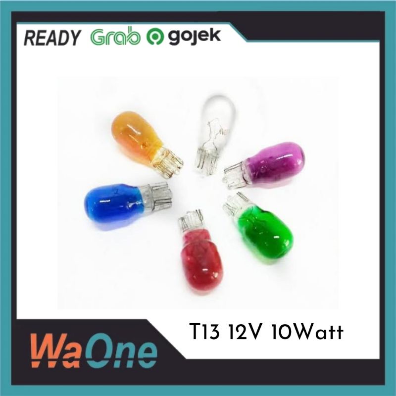 T13 Sen T 13 12v หลอดไฟไฟเลี้ยวสี 10 วัตต์