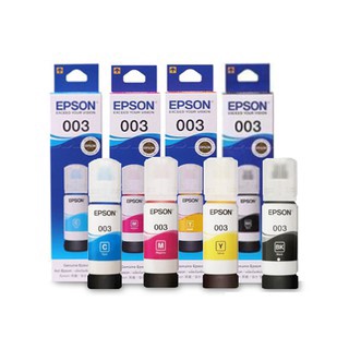 หมึกแท้ EPSON 003BK+C+M+Y (เซท 4 สี) หมึกพิมพ์