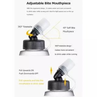 Aonijie ขวดน้ํา TPU แบบนิ่ม พร้อมหลอดดูด พับได้ สําหรับเดินป่า 250 มล. 420 มล. 500 มล. SD21
