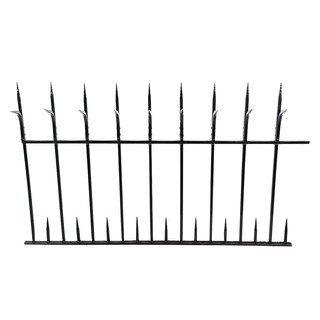 BURGLARY FENCE SPIKE 0.6X1M BLACK รั้วแหลมสำเร็จรูป SPIKE 0.6X1 ม. สีดำ รั้วและอุปกรณ์ อุปกรณ์รั้วและเชือกกั้น วัสดุก่อส