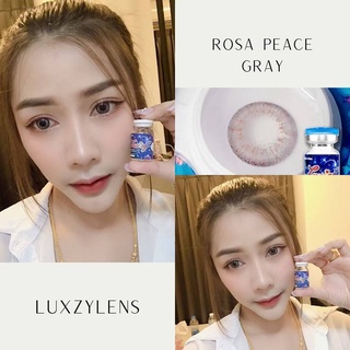 คอนแทคเลนส์ ขนาดมินิ ROSA PEACE (Luxzylens) แถมตลับทุกคู่