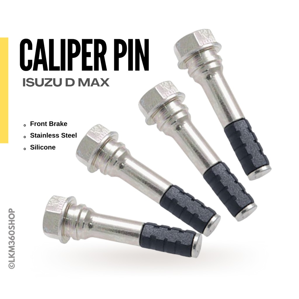 Isuzu Dmax D-Max หมุดคาลิปเปอร์เบรคหน้าซิลิโคนวัสดุสแตนเลสคาลิปเปอร์รถยนต์