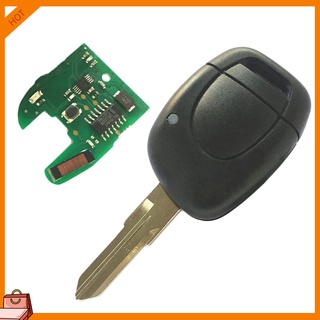 (alBremen) รีโมตกุญแจรถยนต์ ทนทาน สําหรับ Renault Master Clio Twingo Kangoo PCF7946 Chip 433MHZ