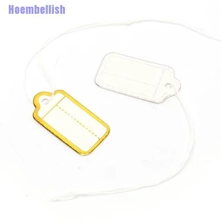 Hoe> ป้ายแท็กราคา ทรงสี่เหลี่ยม สําหรับติดป้ายราคา 200 ชิ้น