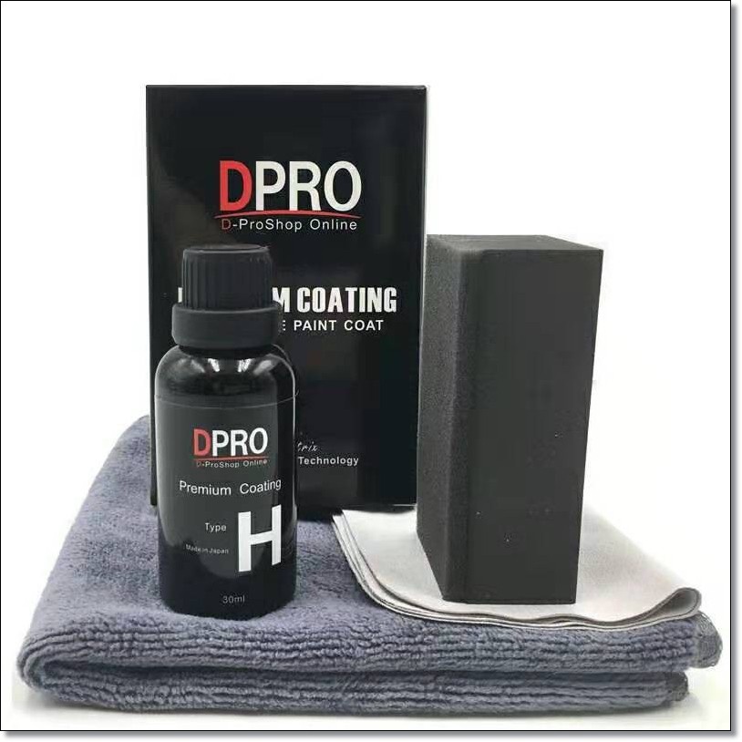 R3w DPRO Premium Coating Crystal Liquid Hydrophobic Car Body Protector 9H Type H 30ml - สีดํา