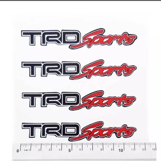 สติกเกอร์ติดก้านแม็ก TRD Sports สติกเกอร์ล้อ TRD 1 ชุด 4ชิ้น ติดได้ 4 ล้อ