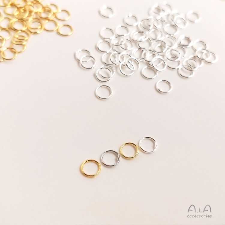 【❤️เครื่องประดับ DIY❤️】แหวนเชื่อมทองแดง ชุบทอง 14K 18K แฮนด์เมด DIY อุปกรณ์เสริม สําหรับเชื่อมเครื่องประดับ[DIY/เครื่องประดับแฟชั่น/สร้อยคอแฟชั่น/สร้อยคอ/สร้อยข้อมือ/เครื่องประดับเกาหลี/วงกลม/แหวน]
