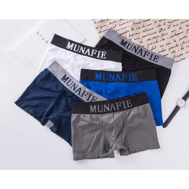 พร้อมส่งจากไทย💥LansrubBra💥 (N076) Boxer munafie บ็อกเซอร์ชาย มูนาฟี เนื้อผ้านิ่มบางเบา