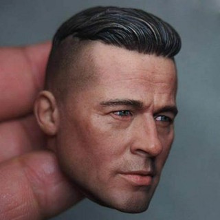 โมเดลฟิกเกอร์ 1/6 THREEQ Brad Pitt Man Head Fury Tank Crews Wardaddy MG002 ของเล่นสําหรับเด็ก