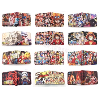 กระเป๋าสตางค์ ใบสั้น ลายการ์ตูนอนิเมะ One Piece Luffy Chopper Ace Zoro ลด 20%