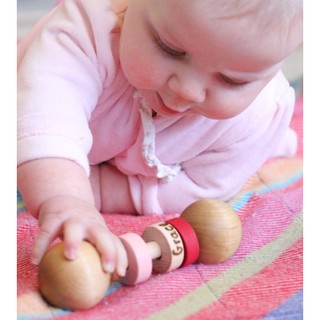 Waldorf Baby Rattle - Personalized Baby Toy - Wooden Rattle - Teething Toy