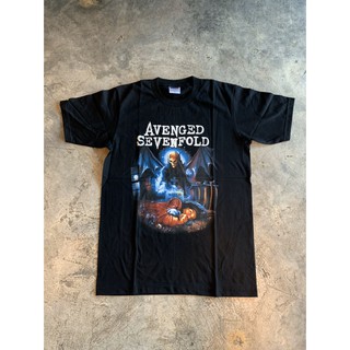 AV106 AVENGED SEVENFOLD เสื้อยืดวงร็อค อะเว็นจด์เซเวนโฟลด์ เสื้อวง เสื้อยืดอเวนเจด เซเว่นโฟล เสื้อวินเทจ