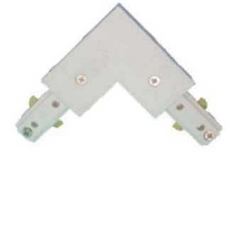 ข้อต่อมุม L สำหรับรางอลูมิเนียม 1 เซอร์กิต (สีขาว,สีดำ) L connector for 1 circuit (White , Black)