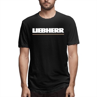 เสื้อผ้าผชLlm Liebherr เสื้อยืดแขนสั้นลําลอง พิมพ์ลายโลโก้ Vector คุณภาพสูง พลัสไซซ์ แฟชั่นสําหรับผู้ชายS-5XL