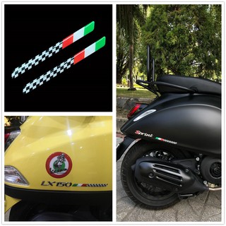 สติกเกอร์โลโก้ สำหรับรถจักรยานยนต์ Vespa Gts Gtv Lxv Lt Px Vera 50 125 150 200 250 300 Ie จำนวน 2 ชิ้น