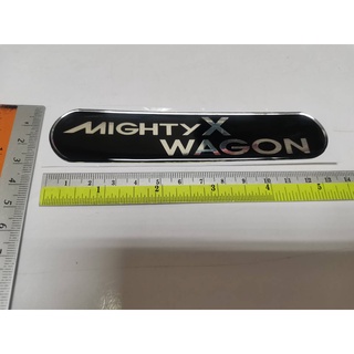 สติ๊กเกอร์เทเรซิ่นนูน อย่างดี คำว่า MIGHTYX WAGON สำหรับรถ TOYOTA MIGHTY X WAGON sticker ติดรถ แต่งรถ โตโยต้า