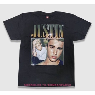 คอตต้อนคอกลม△เสื้อ justin bieber justin bieber t- shirts unisex ,📍ป้าย Rock Yeah 📍S-5XL