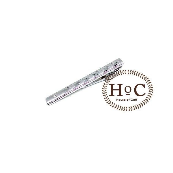 Houseofcuff Pin Tie Clip Tie PIN TIE SILVER BEZEL 03