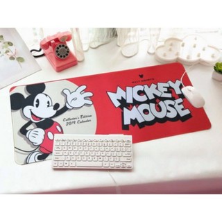 แผ่นรอง เม้าส์(mouse) คีร์บอร์ด Keyboard โน๊ตบุ๊ค notebook ลาย Mickey mouse มิกกี้เม้าส์ ขนาด 70x30 ซม.