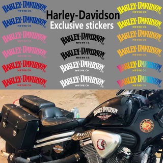 สติกเกอร์ตกแต่งถังน้ํามันเชื้อเพลิงรถจักรยานยนต์ไฟฟ้า ลาย Harley Davidson