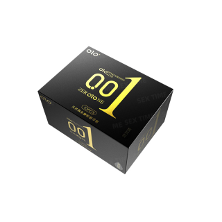 ถุงยางอนามัย ถุงยาง OLO (10ชิ้น/1กล่อง) หนา 0.01 มม รุ่นใหม่ แบบหล่อลื่น สูตร new condom