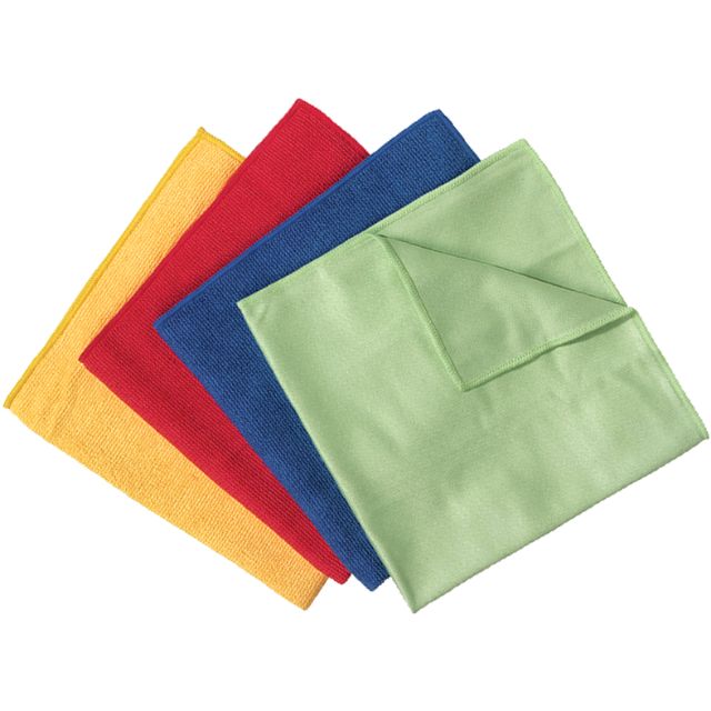 [แพ็ค 3 สี] ผ้าไมโครไฟเบอร์ WypAll ผ้าเช็ดโต๊ะ เช็ดจาน เช็ดกระจก ขนาด 40x40 cm. เนื้อดี ซับน้ำไว มีห