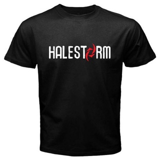 เสื้อยืด พิมพ์ลายโลโก้วงร็อค Halestorm