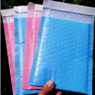 (มัด 20 ใบ)ถุงไปรษณีย์กันกระแทก ฝากาว สีฟ้า/ชมพู