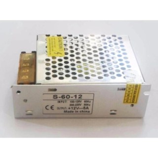 Switching Power Supply DC 12V 5A สำหรับกล้องวงจรปิด 1-5 ตัว #363