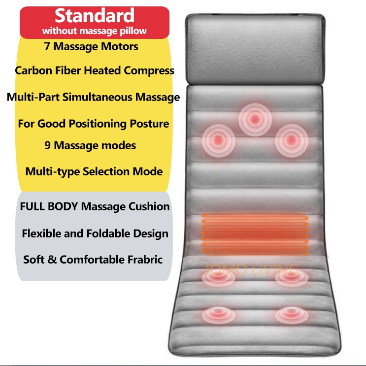 FULL BODY Massage Mat MultiFunctional Electric Shiatsu Heating Massage