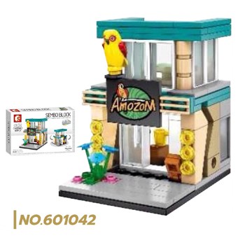 ตัวต่อ SEMBO BLOCK (131 ชิ้น) : ร้านค้า Amazon อเมซอน ของเล่น ของสะสม สร้างเมืองจิ๋ว เลโก้ Lego #601042